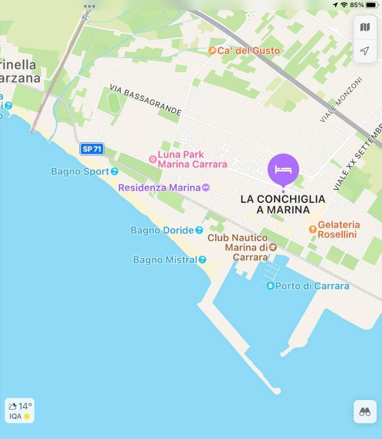 La Conchiglia A Marina Lejlighed Marina Di Carrara Eksteriør billede